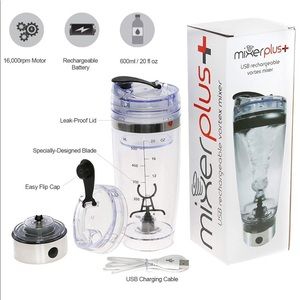 Mixer Plus Drink Mixr  16,000 rpm USB Rechargeable